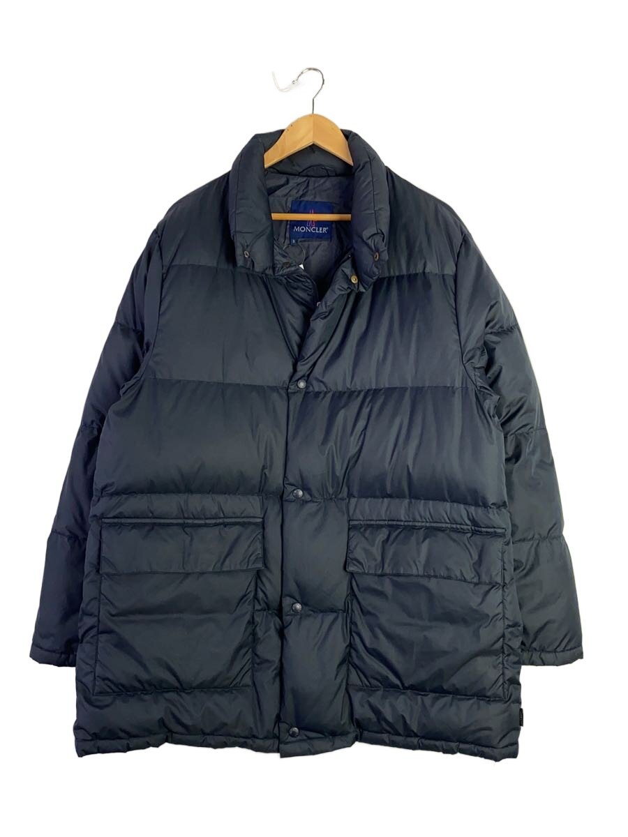 【中古】MONCLER◆PARIS/フランス製/青タグ/ダウンジャケット/3/ポリエステル/NVY/ ...