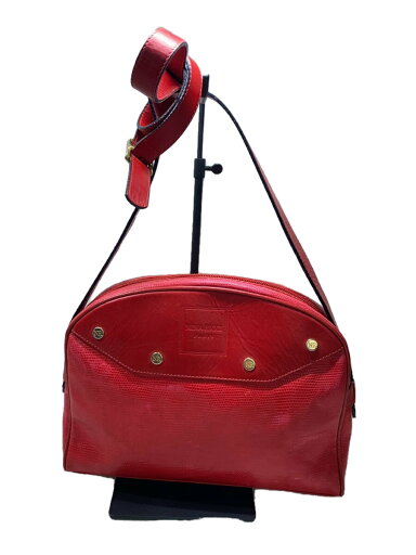 【中古】NINA RICCI◆ショルダーバッグ/レザー/RED/無地【バッグ】 【中古】NINA RICCI◆ショルダーバッグ/レザー/RED/無地【バッグ】