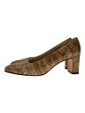 【中古】Salvatore Ferragamo◆パンプス/--/BEG/PVC【シューズ】