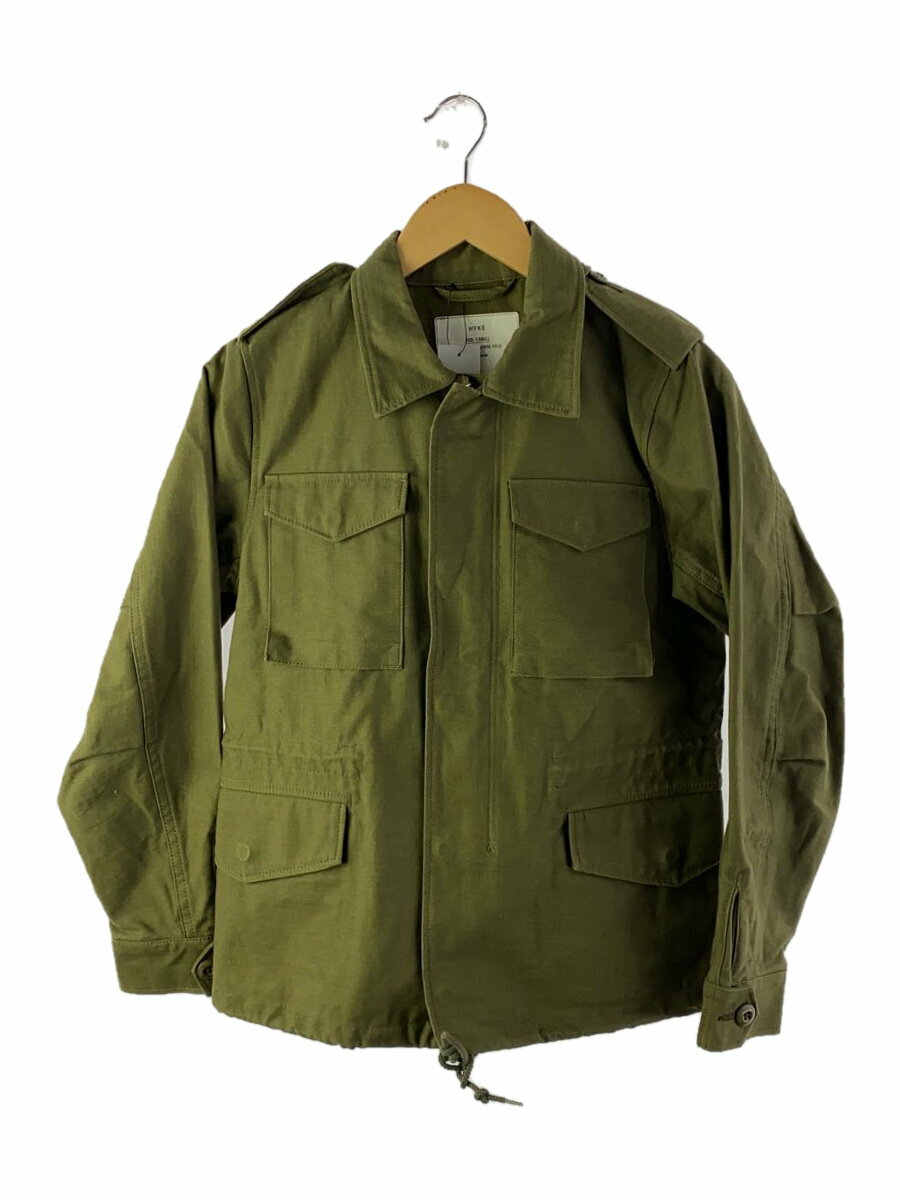 【中古】HYKE◆ミリタリージャケット/M65型/S/コットン/KHK/151-17023【レディースウェア】