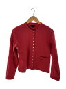 【中古】agnes b.◆カーディガン(厚手)/--/コットン/RED/無地【レディースウェア】(4)