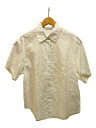 【中古】Acne Studios(Acne)◆23SS/シワ加工 半袖シャツ/34/コットン/WHT/FN-WN-BLOU000863/背面刺繍//【レディースウェア】(4)