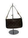 【中古】LOUIS VUITTON◆1)ポシェット・アクセソワール_モノグラム・キャンバス_BRW/PVC/BRW【バッグ】