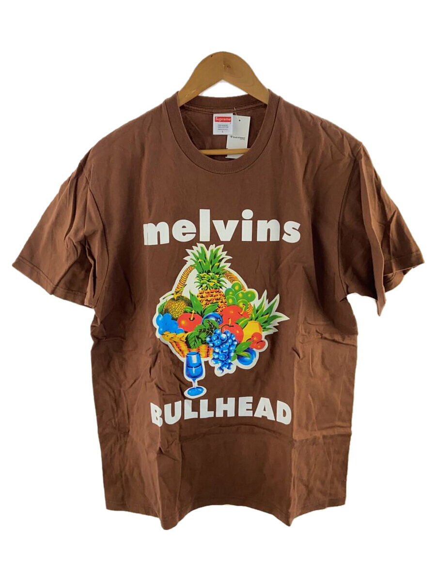 【中古】Supreme◆×Melvins Bullhead Tee/L/コットン/BRW/プリント//【メンズウェア】