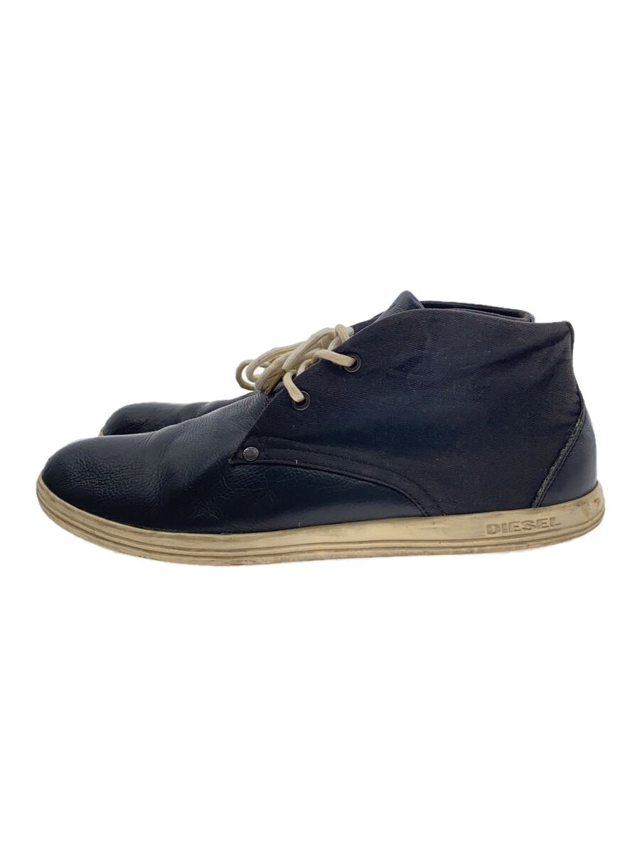 【中古】DIESEL◆ハイカットスニーカー/28.5cm/BLK/レザー/Y00454 PR052 T8013【シューズ】