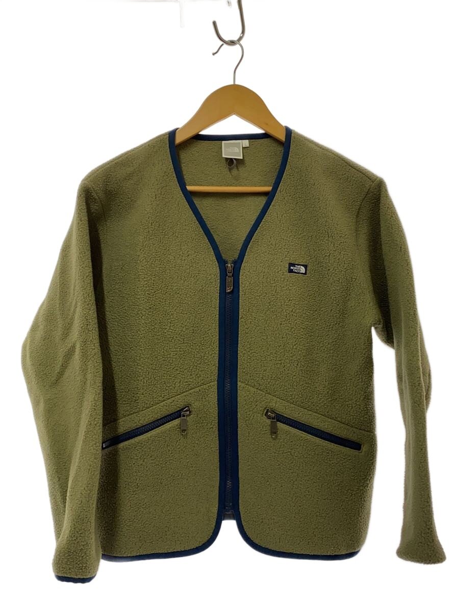 THE NORTH FACE◆ARMADILLA CARDIGAN_アルマディラカーディガン/L/ポリエステル/GRN/無地