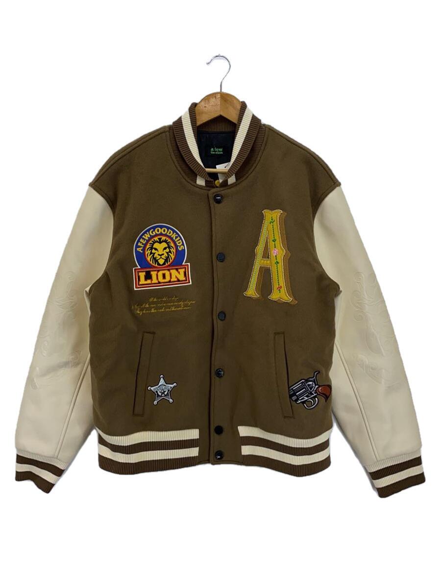 A FEW GOOD KIDS◆×SHIGEMORI SATOMI/WESTERN VIRSTY JACKET/スタジャン/L/ウール/BRW