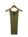 【中古】Jean Paul GAULTIER FEMME◆ノースリーブニット/トップス/S/レーヨン/GRN【レディースウェア】(4)