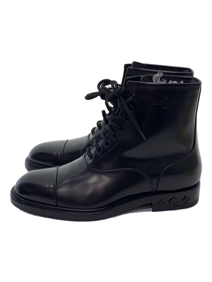 【中古】LOUIS VUITTON◆ブーツ/M/BLK【�