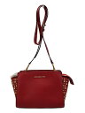 【中古】MICHAEL KORS◆2WAY/ショルダーバッグ/レザー/レッド/OX-1808【バッグ】
