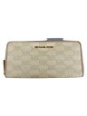 【中古】MICHAEL KORS◆長財布/BEG/総柄/レディース/35F2GTVE7J【服飾雑貨他】