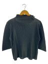 【中古】PLEATS PLEASE ISSEY MIYAKE◆七分袖カットソー/3/ポリエステル/BLK/無地/PP02FK113【レディースウェア】(4)