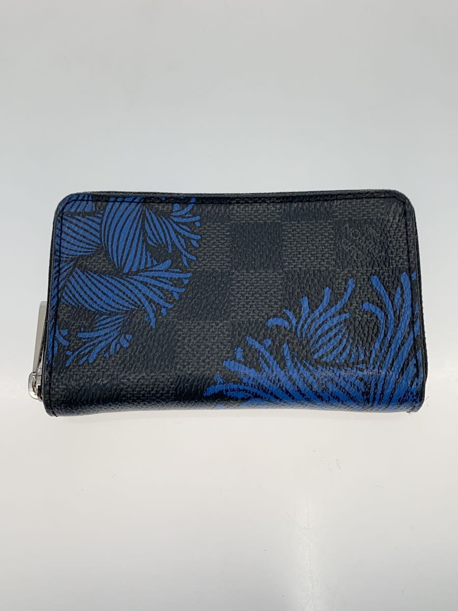 【中古】LOUIS VUITTON◆ジッピー・コインパース_ダミエ・グラフィット_BLK/PVC/BLK/レディース【服飾雑貨他】