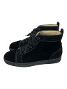 【中古】Christian Louboutin◆ドレスシューズ/39.5/BLK/ベロア/ブラック/【シューズ】(4)