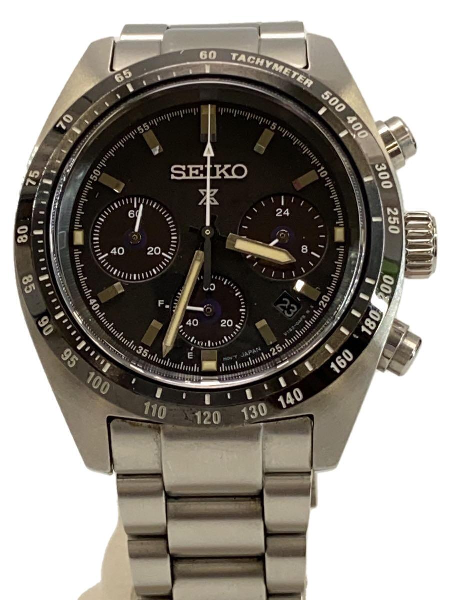 【中古】SEIKO◆ソーラー腕時計/アナログ/SLV/SSC819P1【服飾雑貨他】