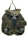 【中古】PRADA◆リュック/ナイロン/KHK【バッグ】(4)