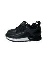 【中古】EMPORIO ARMANI◆キッズ靴/19cm/スニーカー/BLK【キッズ】