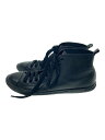 【中古】PRADA SPORT◆ハイカットスニーカー/36.5/BLK/レザー【シューズ】