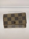 【中古】LOUIS VUITTON◆ミュルティクレ6_ダミエ・アズール_WHT/レザー/WHT/レディース【服飾雑貨他】