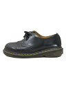 【中古】Dr.Martens◆ソール減り・使用感有/3ホール/UK7/BLK/WY004【シューズ】