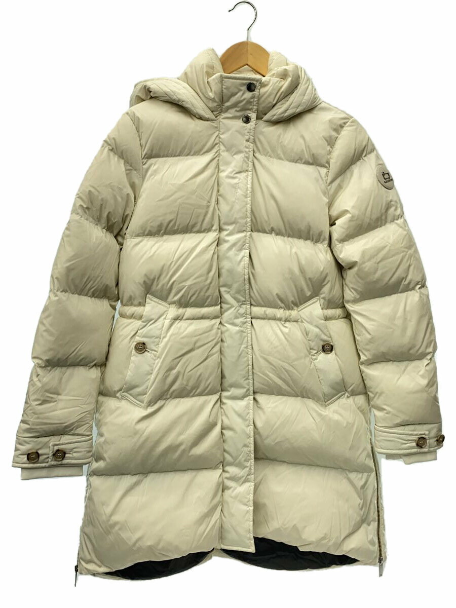 【中古】Woolrich◆ロングダウンジャケット/M/ホイワイト/CFWWOU0697FRUT1148/ALSEA PUFFY PARKA【レディースウェア】