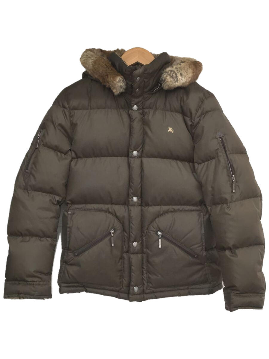 【中古】BURBERRY BLACK LABEL◆バーバリーブラックレーベル/ダウンジャケット/M/ポリエステル/GRN/BMP04-533-78【メンズウェア】