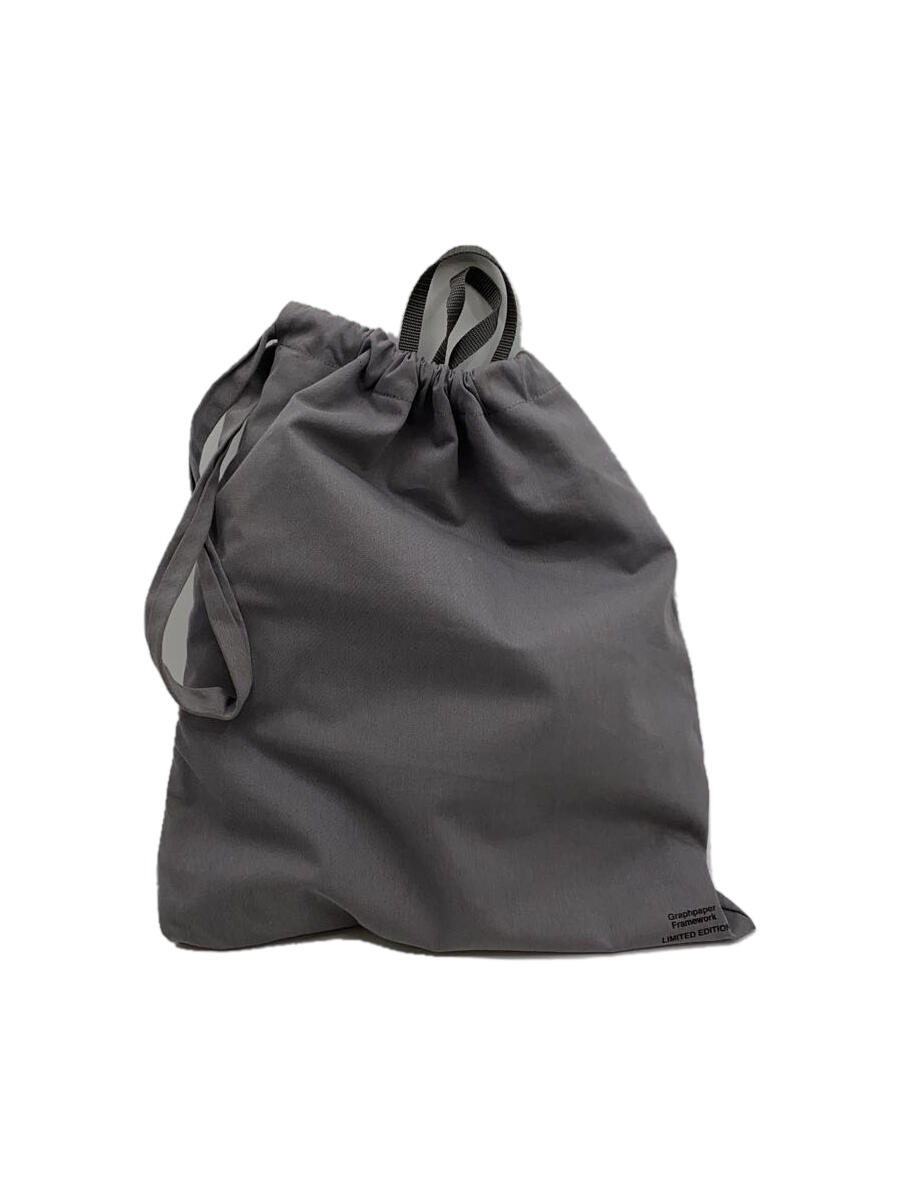 【中古】Graphpaper◆Gabardine Cooking Coat Bag/GRY/無地//※一部変色あり【バッグ】