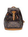 【中古】LOUIS VUITTON◆1)ミニ・モンスリ_モノグラム・キャンバス_BRW/PVC/BRW/総柄【バッグ】
