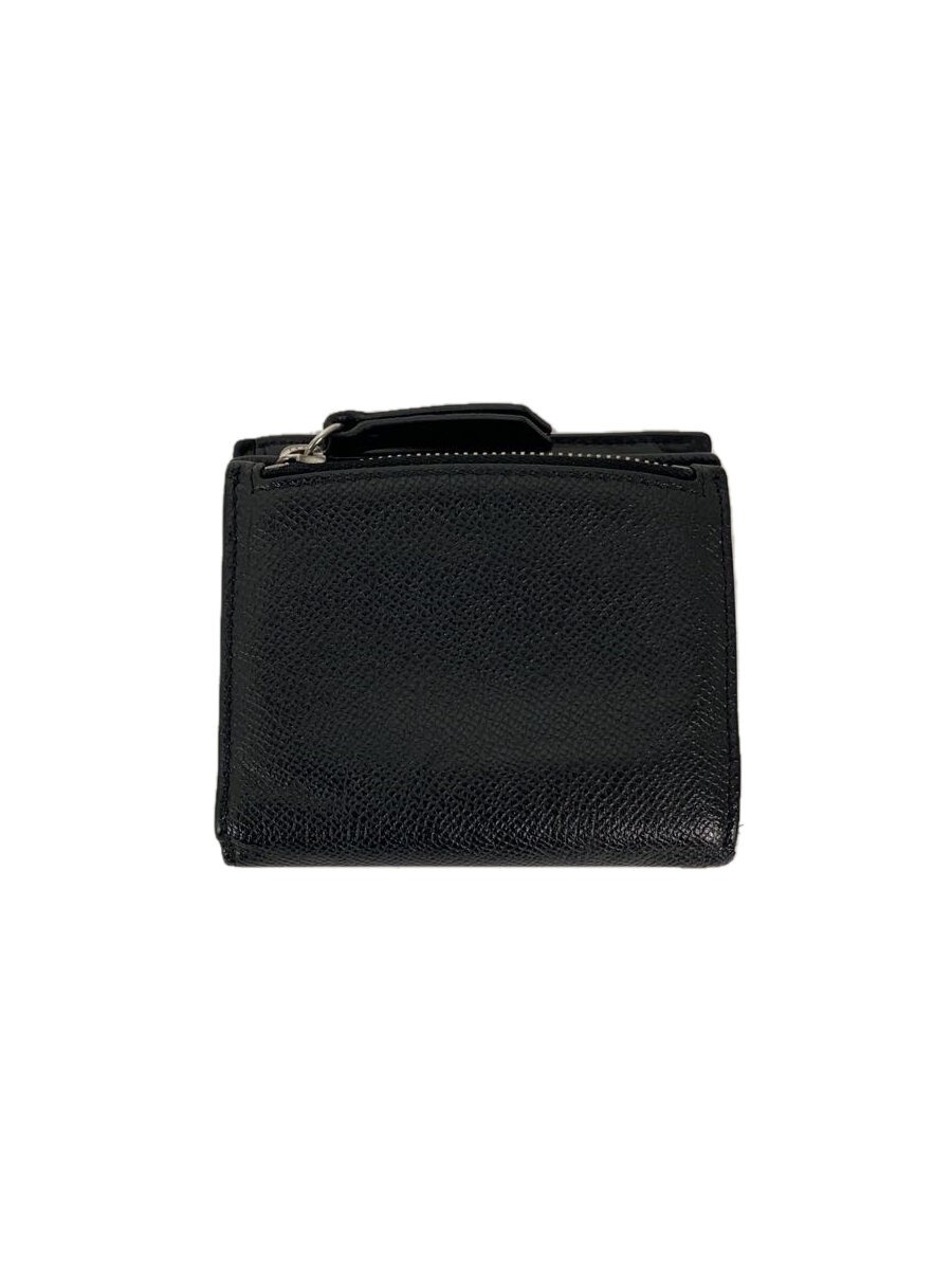 【中古】Maison Margiela◆2つ折り財布/レザー/ブラック/レディース/SA1UI0020 P4745【服飾雑貨他】