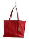 【中古】TORY BURCH◆ペリー/トートバッグ/レザー/RED【バッグ】