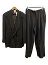 【中古】GIORGIO ARMANI◆1990FW/黒タグ/ダブルブレストセットアップ/48/レーヨン/ブラウン/イタリア製【メンズウェア】