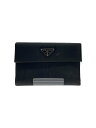 【中古】PRADA◆2つ折り財布/--/BLK/無地/メンズ【服飾雑貨他】(4)