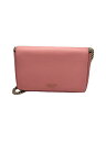 【中古】kate spade new york◆チェーンウォレット/ショルダーバッグ/レザー/PNK【バッグ】