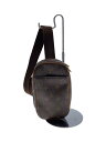 【中古】LOUIS VUITTON◆ポシェット・ガンジュ_モノグラム・キャンバス_BRW/レザー/BRW【バッグ】
