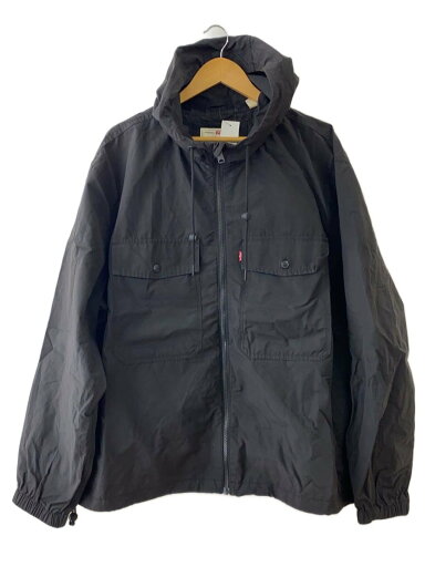 【中古】Levi’s◆ウィンドブレーカー/ジャケット/XL/コットン/ナイロン/BLK/汚れ有【メンズウェア】 【中古】Levi’s◆ウィンドブレーカー/ジャケット/XL/コットン/ナイロン/BLK/汚れ有【メンズウェア】