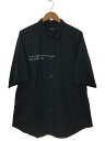 【中古】UNDERCOVER◆23SS/コットンブロードシャツ/半袖シャツ/5/コットン/BLK/UC1C4406-2【メンズウェア】