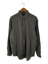 【中古】RALPH LAUREN◆長袖シャツ/16.5/コットン/GRY【メンズウェア】(4)