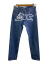 【中古】ICE CREAM◆ストレートパンツ/XS/コットン/BLU/ICJP223P001【メンズウェア】