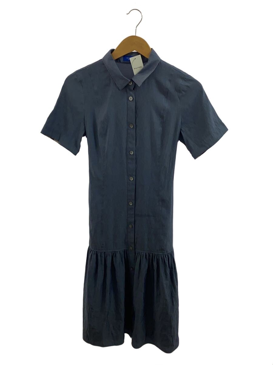 Rakuten - 【中古】BLUE LABEL CRESTBRIDGE◆半袖ワンピース/36/ポリエステル/BLU/無地/55j17-356-24//【レディースウェア】