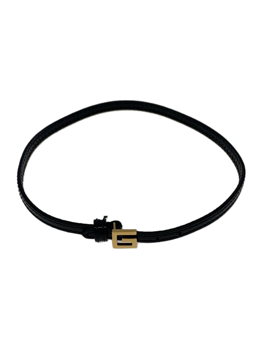 【中古】GUCCI◆アクセサリー/エナメル/BLK/メンズ//【服飾雑貨他】