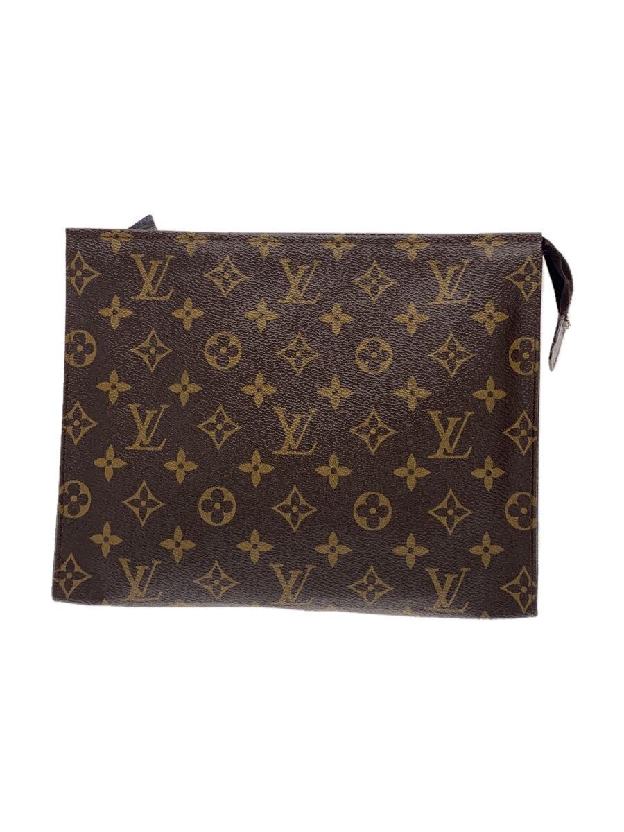 LOUIS VUITTON - 【中古】LOUIS VUITTON◆ポッシュ・トワレット26_モノグラム・キャンバス_BRW/PVC/BRW【バッグ】