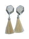 【中古】TOGA PULLA◆Metal fringe earrings/ピアス/--/BEG/TP02-AK261【服飾雑貨他】