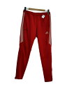 【中古】adidas◆×Gosha Rubchinskiy/トラックパンツ/M/ポリエステル/RED/CE4237【メンズウェア】