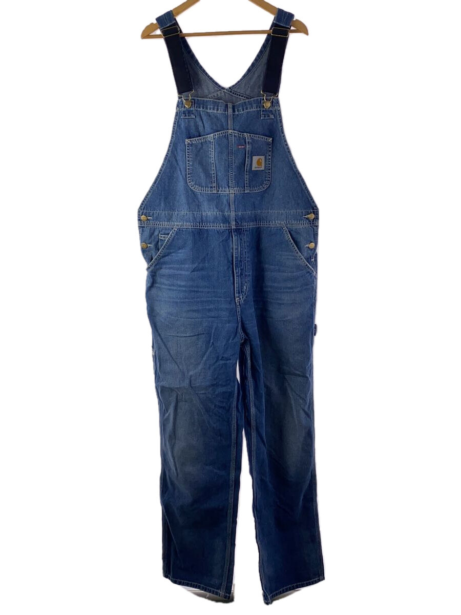 【中古】Carhartt◆オーバーオール/stone washed/36/デニム/IDG/無地/BIB OVERALL【メンズウェア】