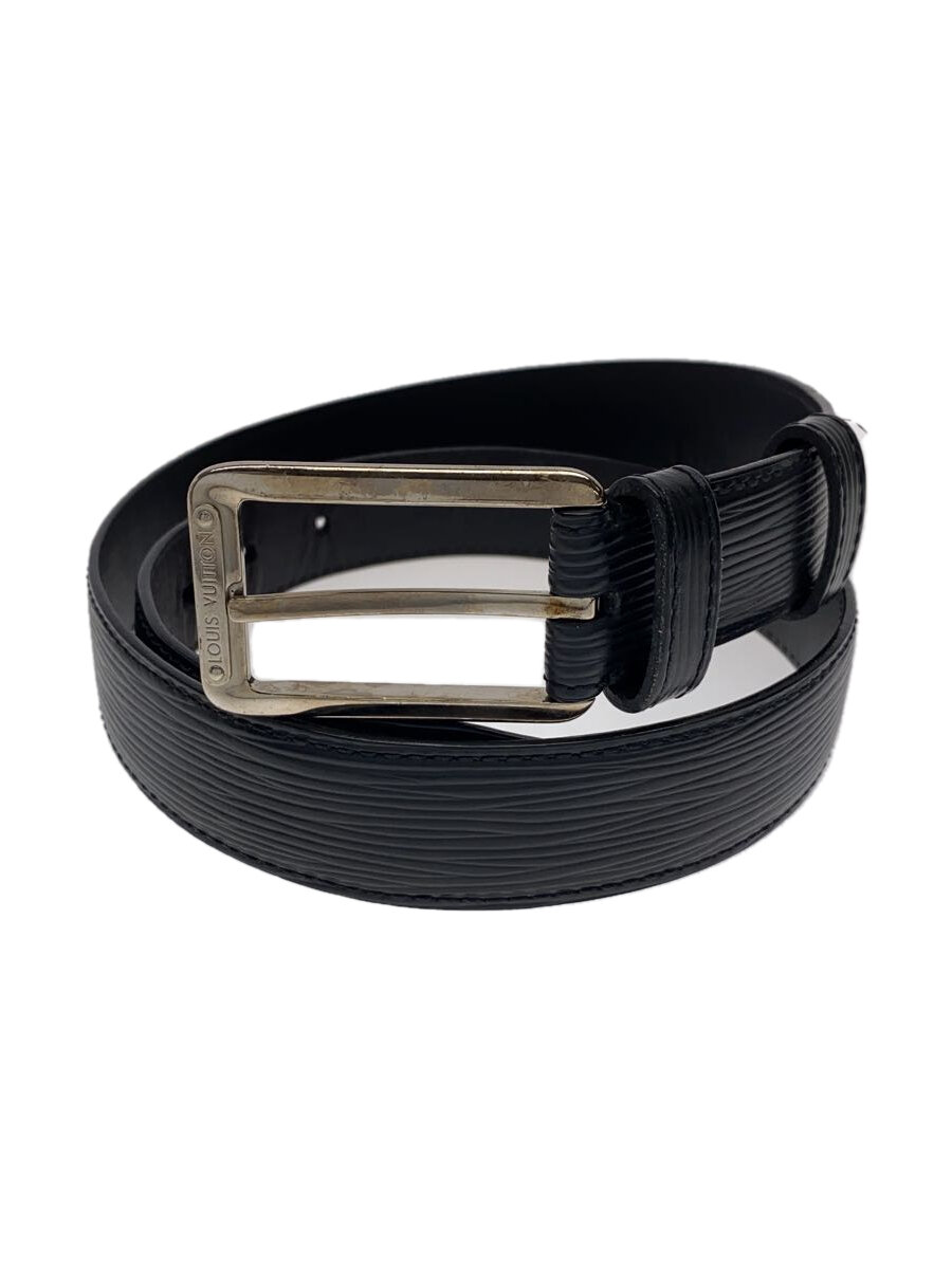 【中古】LOUIS VUITTON◆サンチュール・フォース_エピ_BLK/レザー/BLK/メンズ【服飾雑貨他】