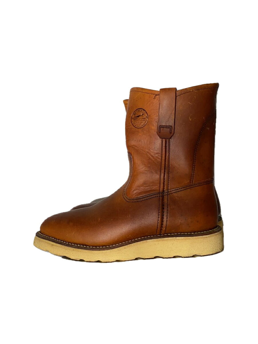 【中古】RED WING◆ペコスブーツ/97年製/犬刻印/US6.5/BRW/00866【シューズ】