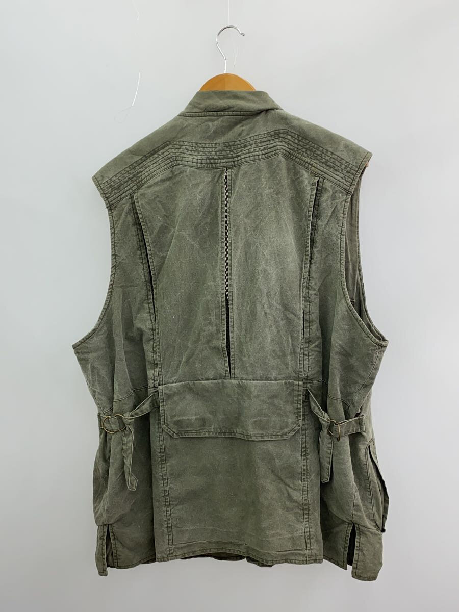 【中古】EDDIE BAUER◆90s/黒タグ/フィッシングベスト/L/コットン/グリーン//【メンズウェア】