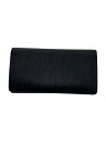 【中古】LOUIS VUITTON◆2)ポルト・フォイユ・ブラザ_エピ_BLK/レザー/BLK/無地/メンズ【服飾雑貨他】(4)