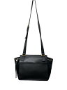 【中古】FURLA◆クラッチバッグ/レザー/BLK/無地【バッグ】(4)
