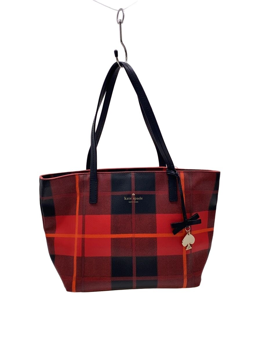 kate spade 赤黒チェック トートバッグ 楽天市場】ケイトスペード チェック トートの通販